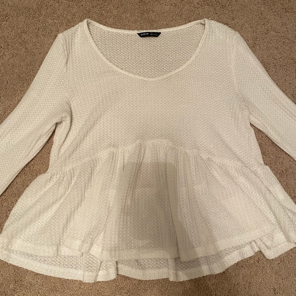 White SHEIN blouse